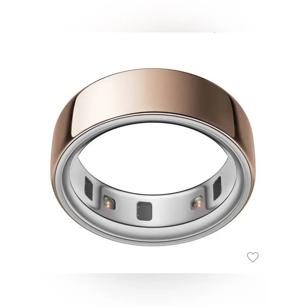 OURA RING 4 Rose Gold Size 10 Smart Ring Charging Bundle with and Gray Cable